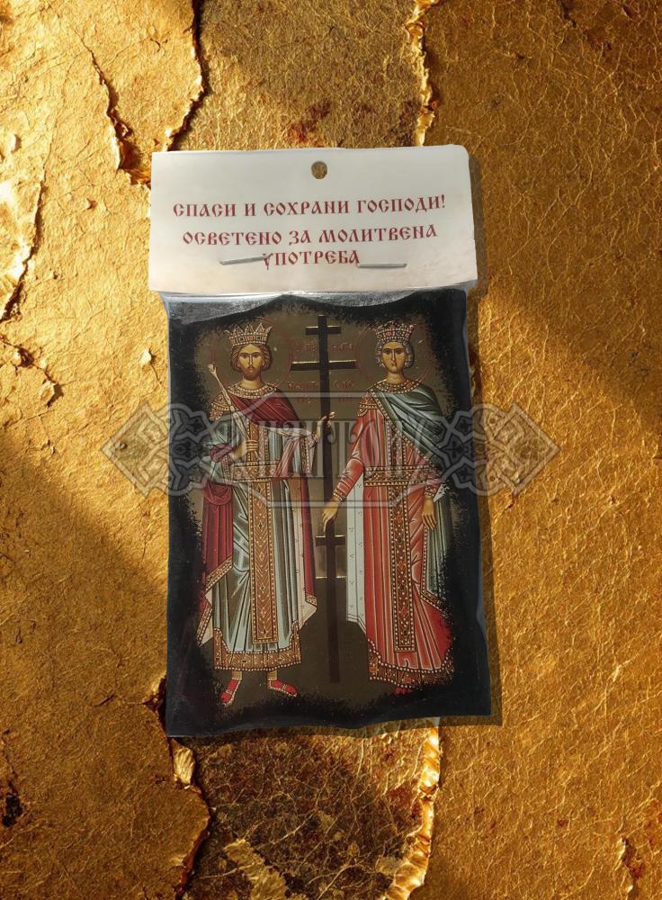 Икона „Светите равноапостолни цар Константин и царица Елена“. Троицко - Серафимовски скить