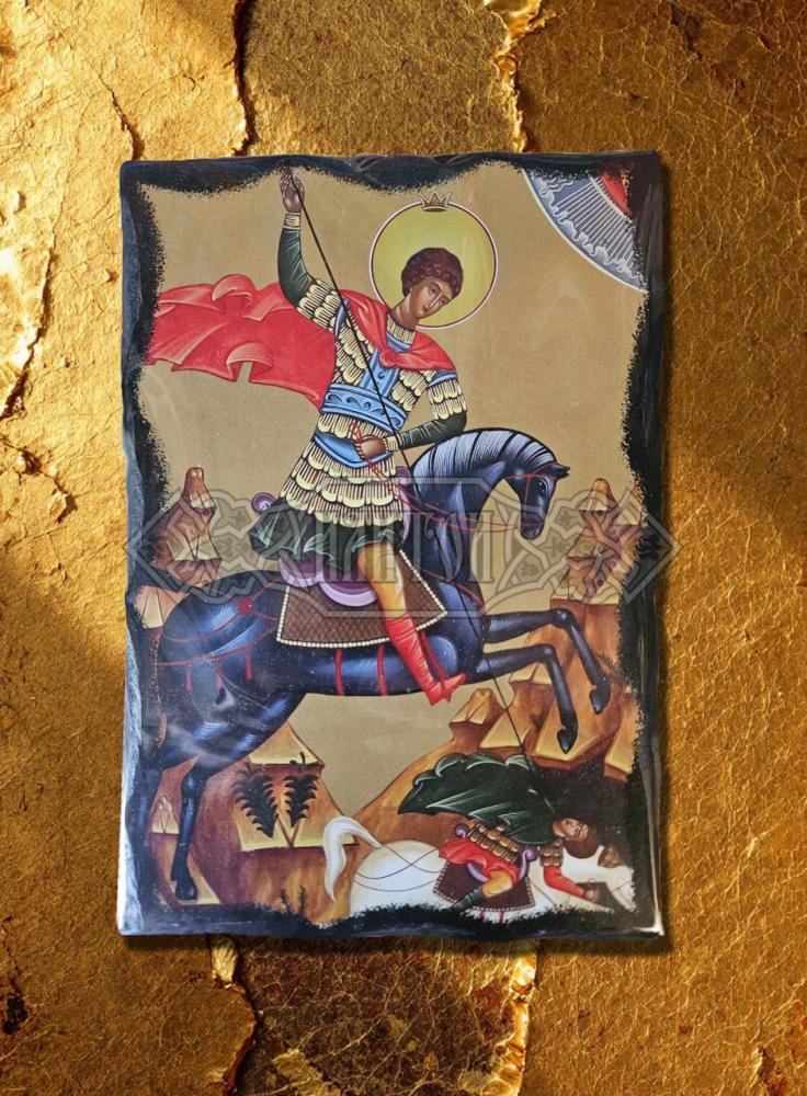 Икона „Свети Димитър на кон“, Атон.