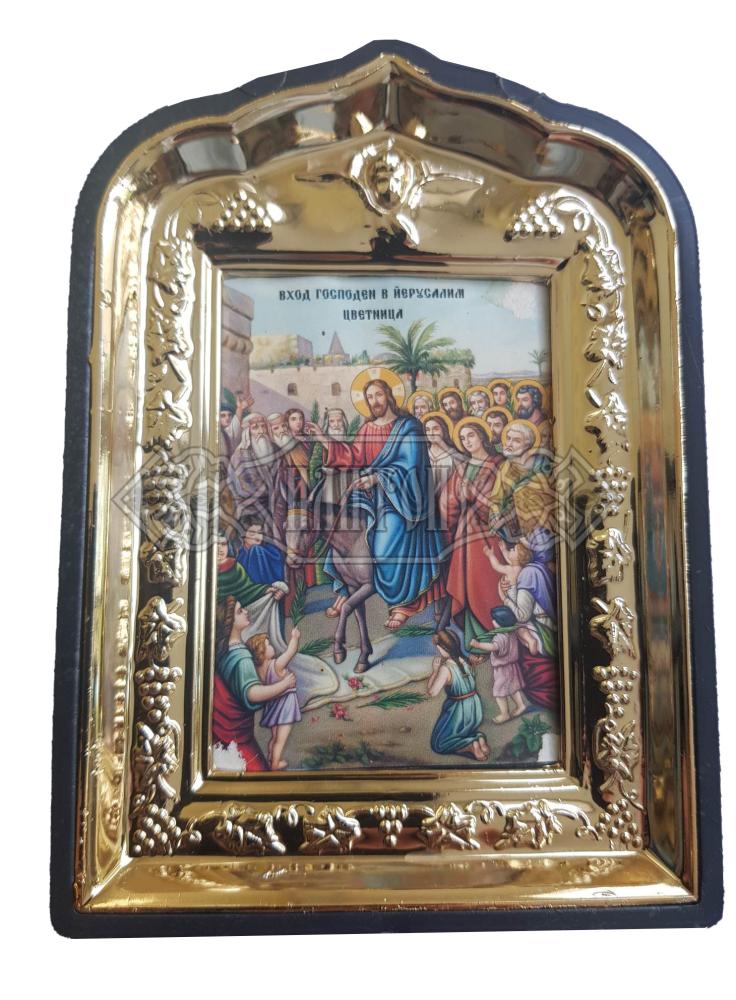 Кивот „Вход Господен в Йерусалим“, позлата.