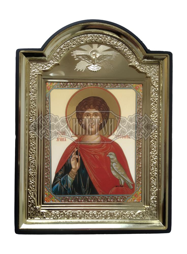 Икона „Свети мъченик Трифон“. Гълъб